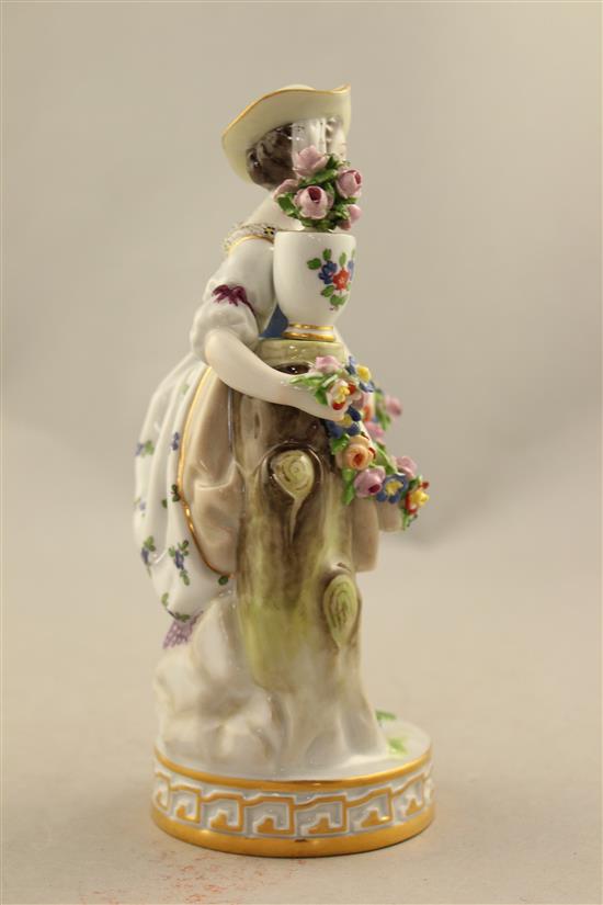 Two Meissen figural scent bottles, late 19th century, 8cm.